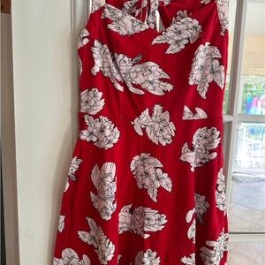 Disney Red and White Floral Dress